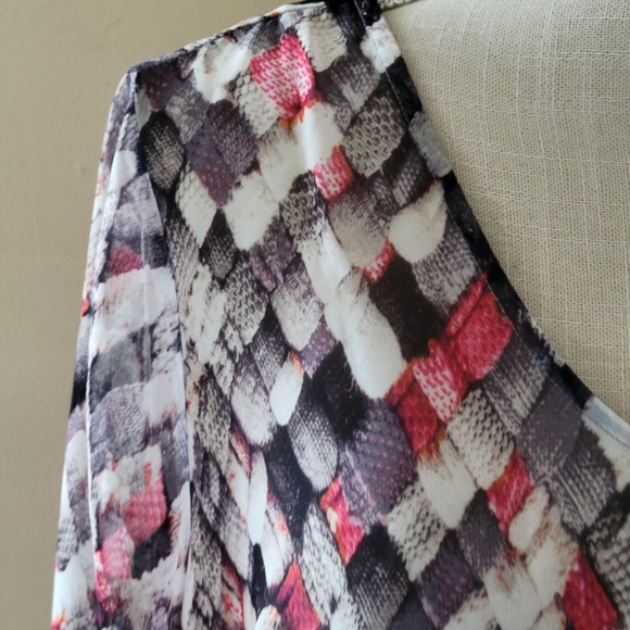 Liz Clairborne weave print blouse size 1X - Picture 2 of 6